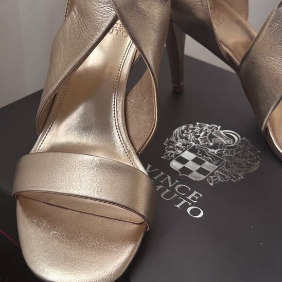 Gold Vince Camuto Strappy Heel - Picture 3 of 7